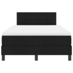vidaXL Posteľ boxspring s matracou a LED čierna 120 x 190 cm tkanina – Obrázok 8