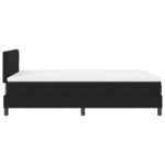 vidaXL Rám postele s matracom Čierna biela Látka 120 x 200 cm – Obrázok 9