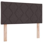 vidaXL Posteľ s boxom a matracom & LED tmavohnedá 120x200 cm tkanina – Obrázok 7