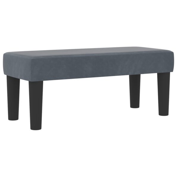3344493_6.jpg vidaXL Posteľ s box pružinami s matracom a lavičkou tmavosivá 100x200 cm zamat – Obrázok 6