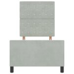vidaXL Svetlosivý Velúrový Rám Postele 80x200 cm – Obrázok 8