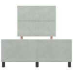 vidaXL Rám postele Svetlosivá 120x200 cm Zamat – Obrázok 8