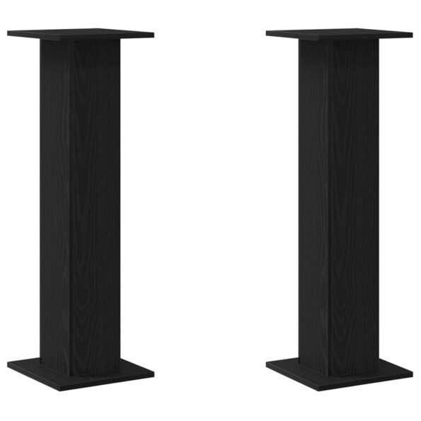 vidaXL Stojan na rastliny 2 ks Čierny Dub 30x30x95 cm Kompozitné drevo – Obrázok 2