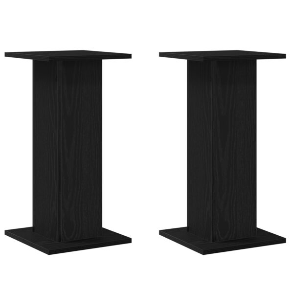 3345112_2.jpg vidaXL Stojany na reproduktory 2 ks Čierny dub 30x30x60 cm Kompozitné drevo – Obrázok 2