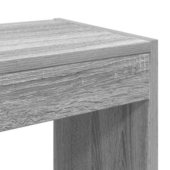 vidaXL Knižnica/Delenie miestnosti Čierny dub 100x30x198 cm Zariadené drevo – Obrázok 8