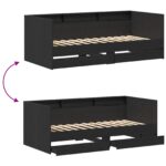 vidaXL Rám postele na deň s zásuvkami betónovo šedý 90x200 cm upravený drevo – Obrázok 12