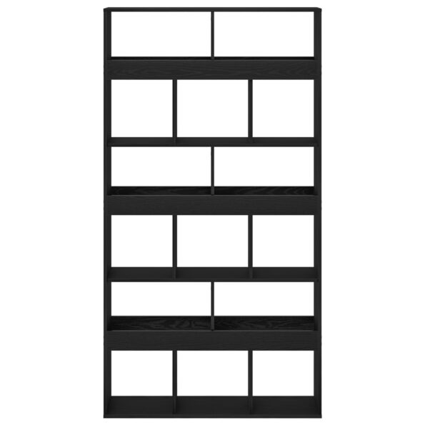 vidaXL Priečka 2 ks Čierna dub 100x33x187,5 cm Kompozitné drevo – Obrázok 6