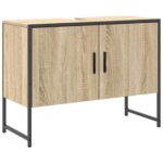 vidaXL 3-dielna kúpeľňová súprava nábytku svetlo jaseňové inžinierske drevo – Obrázok 7