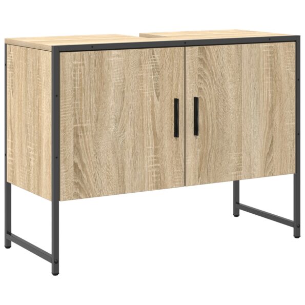 vidaXL 3-dielna kúpeľňová súprava nábytku svetlo jaseňové inžinierske drevo – Obrázok 7