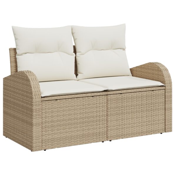 3346101_7.jpg vidaXL 9-dielny záhradný pohovkový set s vankúšmi Brown Polyratan – Obrázok 7
