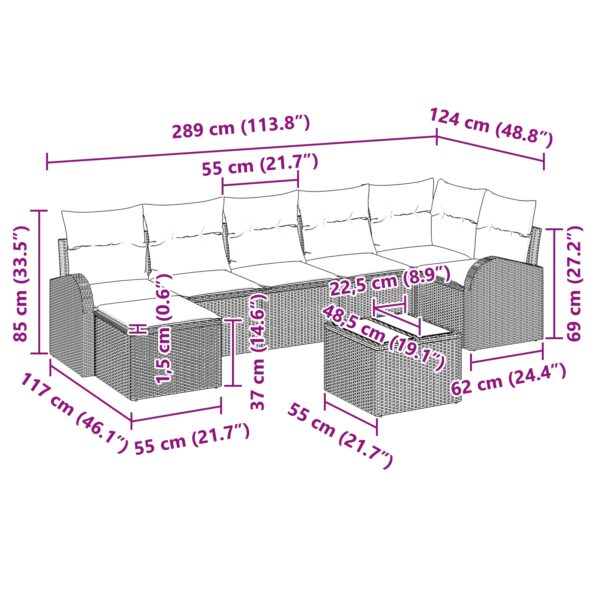 3346140_10.jpg vidaXL 8-dielna záhradná pohovka s vankúšmi čierny polyratan – Obrázok 10