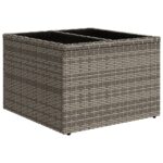 vidaXL 7-dielny záhradný gauč set s vankúšmi šedý poly ratan – Obrázok 6