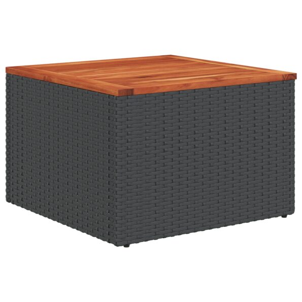 3347548_6.jpg vidaXL 8 kusový záhradný pohovkový set s vankúšmi čierna poly ratan akácie – Obrázok 6