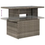 vidaXL 7-dielny záhradný sofa set s vankúšmi sivý polyratan – Obrázok 10