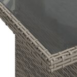 vidaXL 7-dielny záhradný sofa set s vankúšmi sivý polyratan – Obrázok 8
