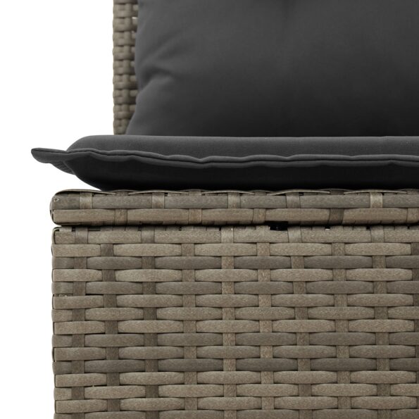 3348475_9.jpg vidaXL 7-dielny záhradný sofa set s vankúšmi sivý polyratan – Obrázok 9