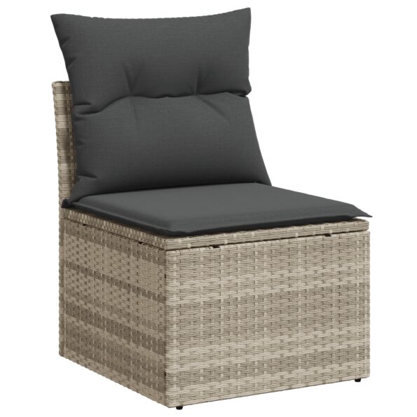 3348528_5.jpg vidaXL 10 Piece Garden Sofa Set with Cushions Light Grey Poly Rattan – Obrázok 5