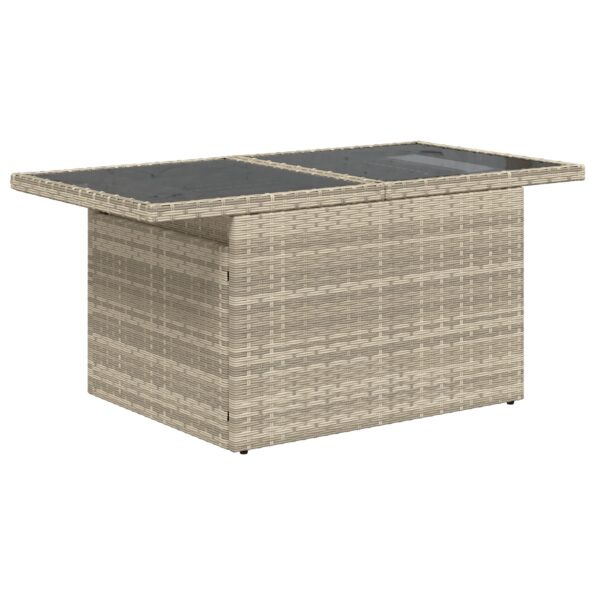 3348528_6.jpg vidaXL 10 Piece Garden Sofa Set with Cushions Light Grey Poly Rattan – Obrázok 6