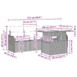 vidaXL 6-dielny záhradný pohovkový set s vankúšmi Béžový Poly Ratan – Obrázok 11