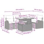 vidaXL 6-dielna súprava záhradných pohoviek s vankúšmi Hnedý Poly Ratan – Obrázok 11