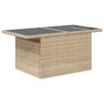 vidaXL 6-dielny záhradný sofa set s vankúšmi béžový polyratan – Obrázok 5