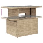 vidaXL 6-dielny záhradný sofa set s vankúšmi béžový polyratan – Obrázok 9