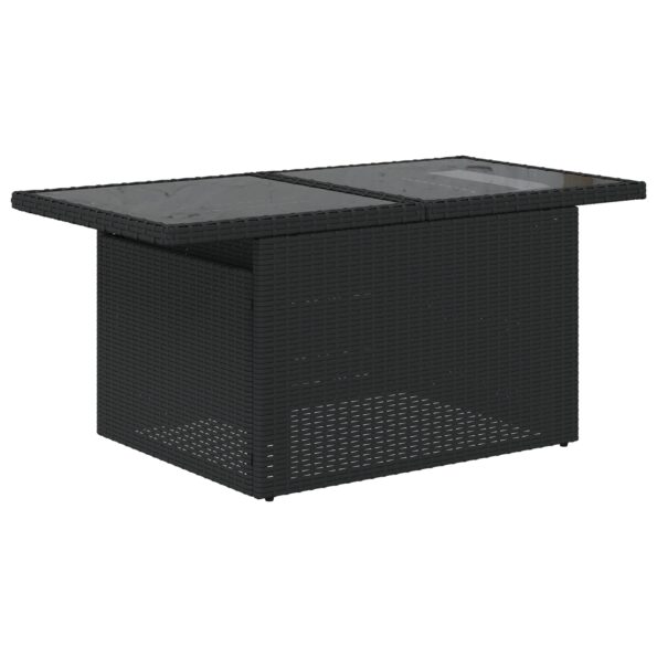 3349089_6.jpg vidaXL 5-dielny záhradný sedací set s vankúšmi čierny poly ratan – Obrázok 6