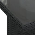 vidaXL 6-dielny záhradný gaučový set s vankúšmi Čierny Poly ratan – Obrázok 7