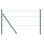 vidaXL Stĺpy plotu 52 ks Zelená Ø32 mm 120 cm pozinkovaná oceľ – Obrázok 2
