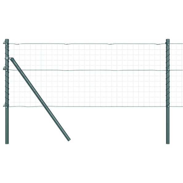 3350116_2.jpg vidaXL Stĺpy plotu 52 ks Zelená Ø32 mm 120 cm pozinkovaná oceľ – Obrázok 2