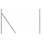 vidaXL Stĺpiky plotu 52 ks Šedá Ø32 mm 200 cm Galvanizovaná oceľ – Obrázok 2