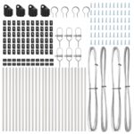 vidaXL Stĺpy plotu 26 ks Ø32 mm 80 cm Galvanizovaná oceľ – Obrázok 4