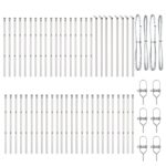 vidaXL Plotové stĺpy 52 ks Ø32 mm 80 cm Železo pozinkované – Obrázok 3