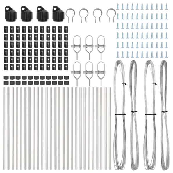 3350151_4.jpg vidaXL Stĺpy plotu 26 ks Ø32 mm 120 cm Galvanizovaná oceľ – Obrázok 4