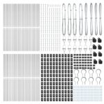 vidaXL Stĺp na plot. 52 pcs Sivá 3,2 x 3,2 x 170 cm – Obrázok 4