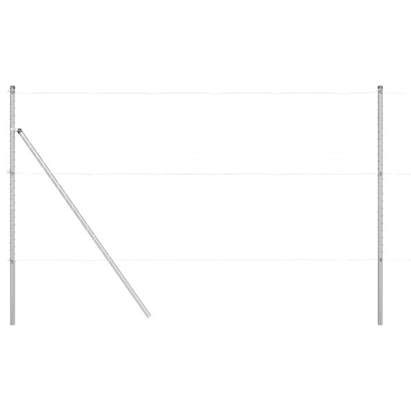 3350158_2.jpg vidaXL Plotové stĺpy 52 ks Ø32 mm 190 cm pozinkovaná oceľ – Obrázok 2