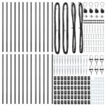 vidaXL Stĺp na plot. 26 pcs Sivá 3,2 x 3,2 x 105 cm – Obrázok 4