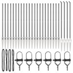 vidaXL Plotové stĺpy s hrotom 26 ks Ø32 mm 140 cm Pozinkovaná oceľ – Obrázok 3