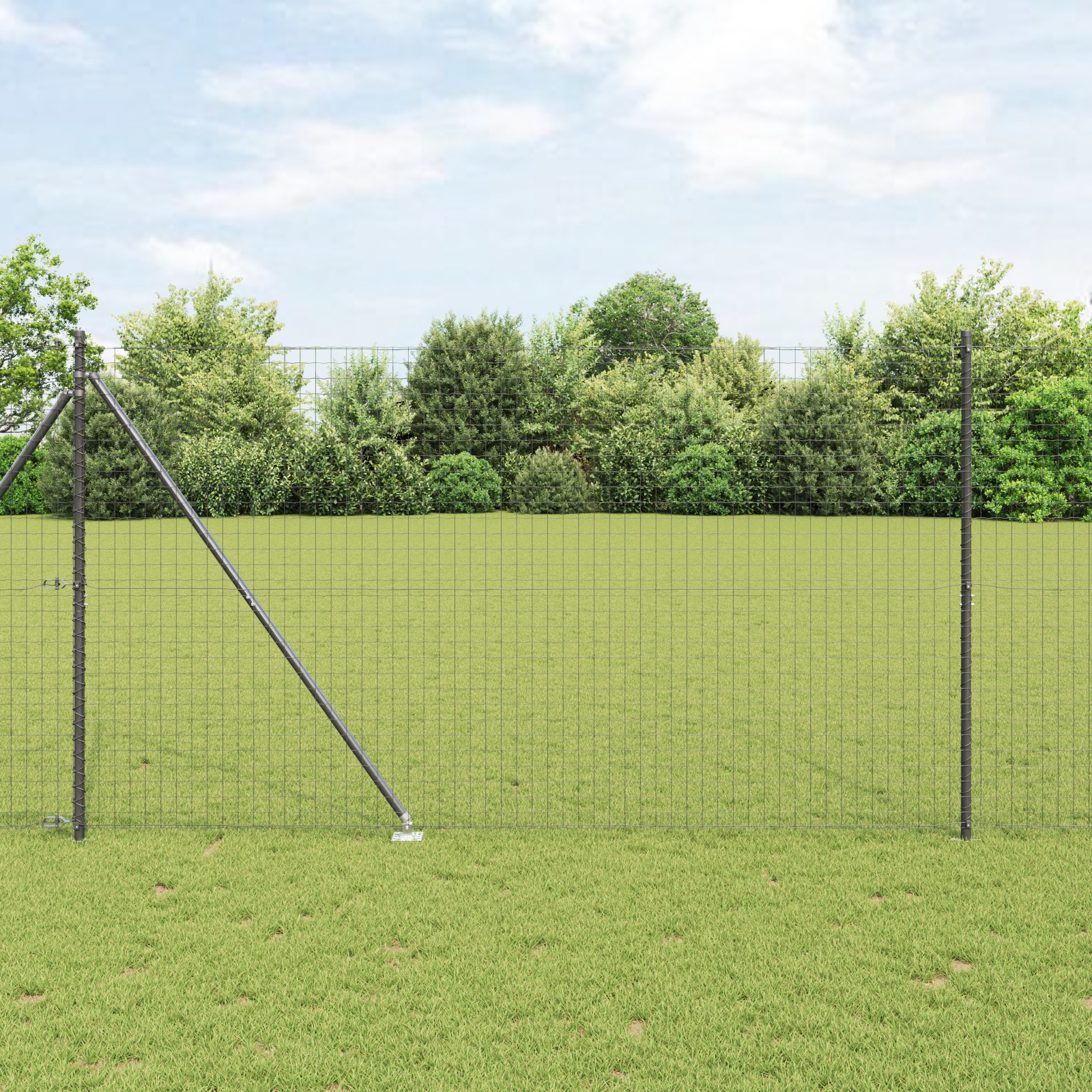 3350195_1.jpg vidaXL Stĺp na plot. 26 pcs Sivá 3,2 x 3,2 x 215 cm – Obrázok 1
