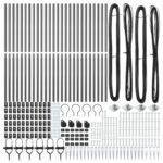 vidaXL Stĺp na plot. 26 pcs Sivá 3,2 x 3,2 x 215 cm – Obrázok 4
