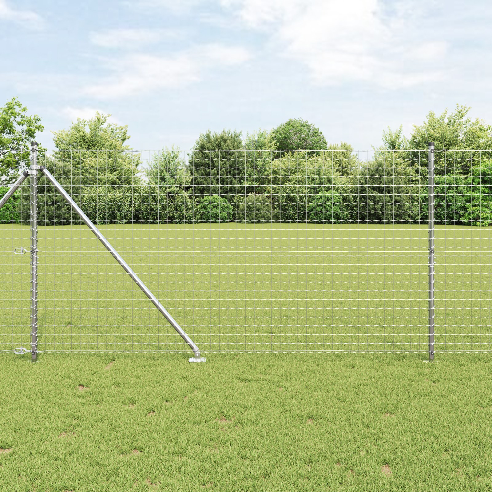 3350209_1.jpg vidaXL Stĺp na plot. 26 pcs Sivá 3,2 x 3,2 x 185 cm – Obrázok 1
