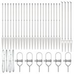 vidaXL Stĺp na plot. 26 pcs Sivá 3,2 x 3,2 x 185 cm – Obrázok 3