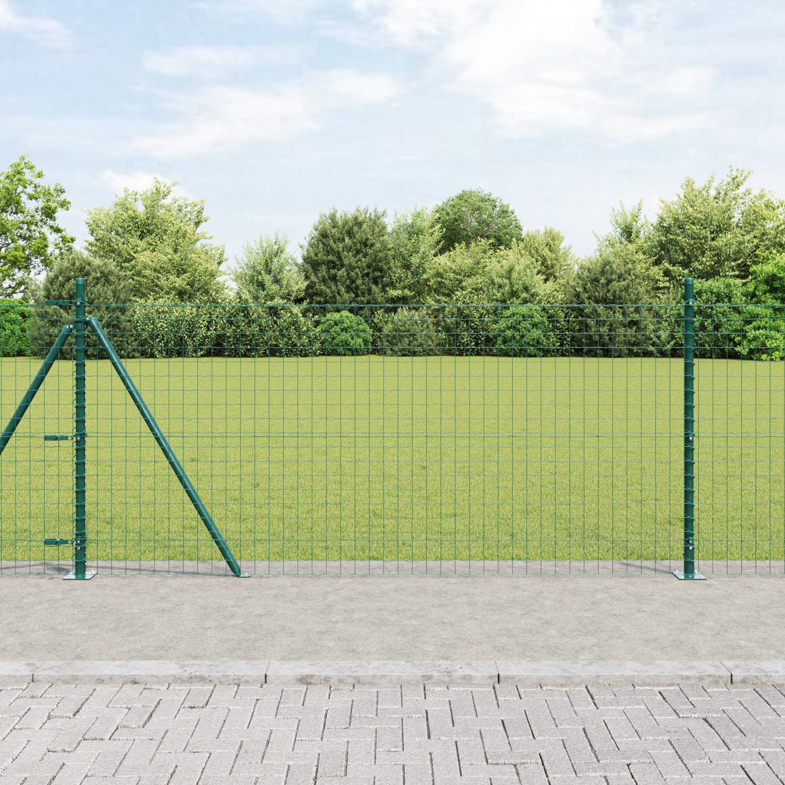 3350223_1.jpg vidaXL Stĺp na plot. 26 pcs Sivá 3,2 x 3,2 x 90 cm – Obrázok 1