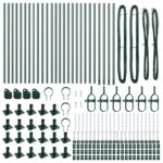vidaXL Stĺp na plot. 26 pcs Sivá 3,2 x 3,2 x 90 cm – Obrázok 4