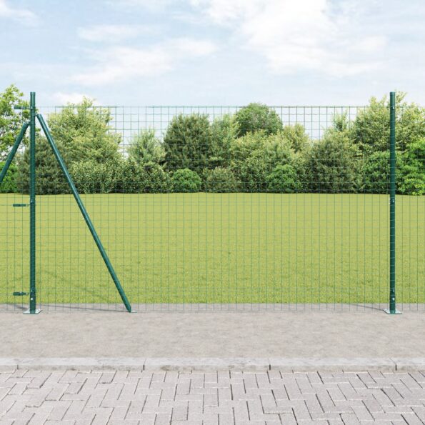 3350234_1.jpg vidaXL Plotové stĺpy Sada 104 Zelená Betón 3.2 x 3.2 x 88.5 cm Trvácne – Obrázok 1