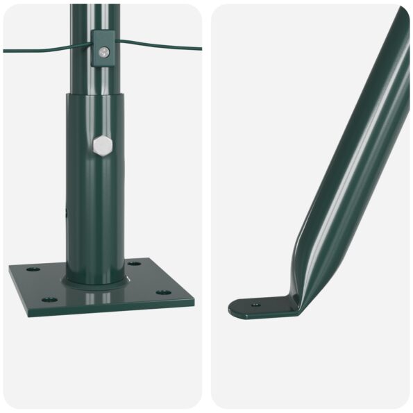 3350234_6.jpg vidaXL Plotové stĺpy Sada 104 Zelená Betón 3.2 x 3.2 x 88.5 cm Trvácne – Obrázok 6