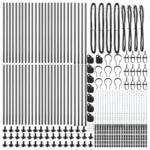 vidaXL Stĺp na plot. 52 pcs Sivá 3,2 x 3,2 x 110 cm – Obrázok 4