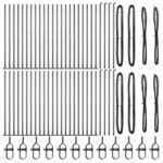 vidaXL Plotové stĺpiky Sada 104 Sivá Betón, Kov 3.2 x 3.2 x 78.5 cm – Obrázok 3