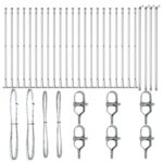 vidaXL Plotové stĺpy Sada 26 Pozinkovaná oceľ 3.2 x 3.2 x 50 cm Trvácne – Obrázok 3