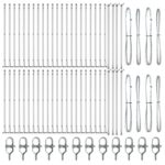 vidaXL Plotové stĺpy Sada 52 Pozinkovaná oceľ 3.2 x 3.2 x 90 cm Odolný – Obrázok 3